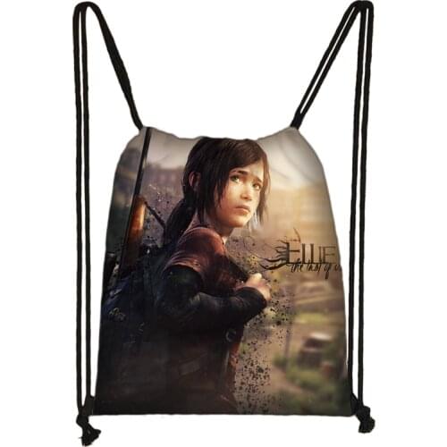 The Last of Us Part 2 Drawstring Bag Student Schoolbag Cool Backpack Teenager Travel Bag Women Men Bookbag Casual Bags