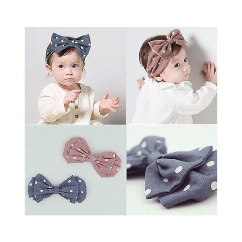 Cute Newborn Toddler Baby Girls Bowknot Elastic Headband Accessories Hair Band