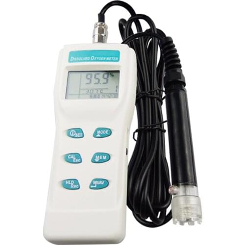 Professional Digital Dissolved Oxygen DO Meter Tester 0~199.9% / 0~19.99 PPM / 0~19.99 mg/I Range Temperature Reading