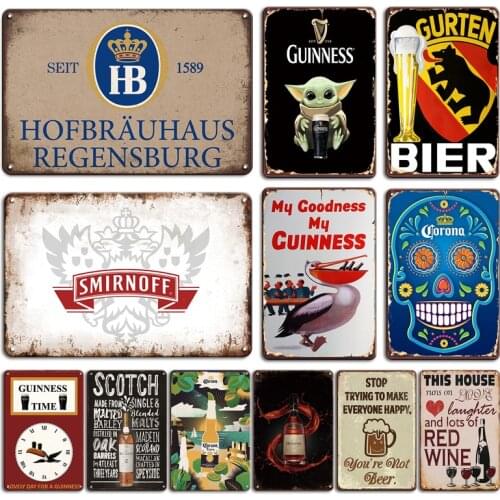 Retro Rum Bar Metal Plaque Sign Vintage Belgium Beer Poster Tiki Bar Wall Decoration Tin Plate Signs Chic Home Kitchen Decor