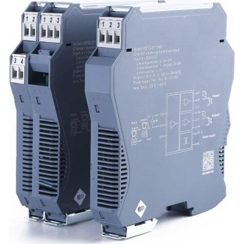 4-20mA to 0-10V Signal isolator transmitter signal distributor transducer 0.1%F.S 1 in 1 out voltage current converter