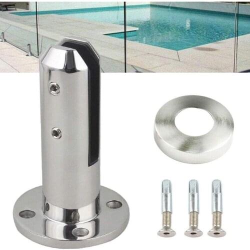 304 Stainless Steel Glass Clip Stainless Steel Swimming Pool Glass Clip Floor Glass Fixed Fittings