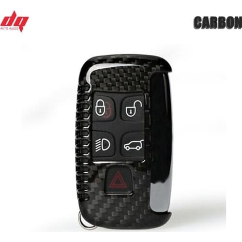 High Quality Carbon Fiber Car Auto Key Case Shell for 2010-2016 Land Rover Modified Carbon Fiber Key Shell Key Cover Case Shell