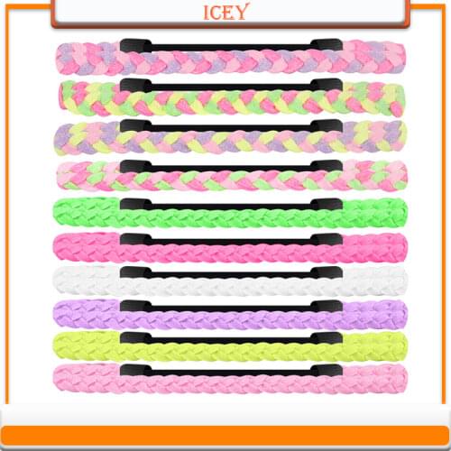 Hand-woven sweet girl hairband color matching twist braid hair rope headband hair accessories