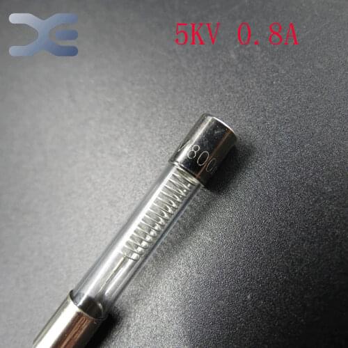 5Pcs Lot Microwave Oven Parts Magnetron Onderdelen Electronic Components High-Voltage Fuse 5KV 0.8AMicrowave Oven Accessories