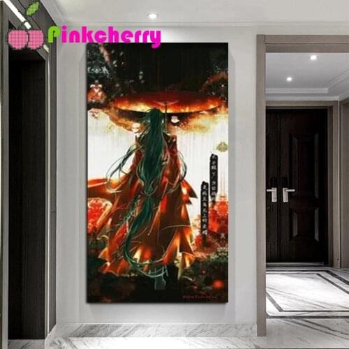 Diamond painting Tian Guan Ci Fu,3d cross stitch,diamond embroidery mosaic Cartoon Anime pattern Porch vertical version k904