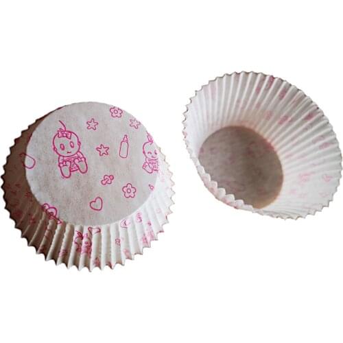 Bebek Desenli Pembe Cupcake Muffin Kağıdı 600 Adet