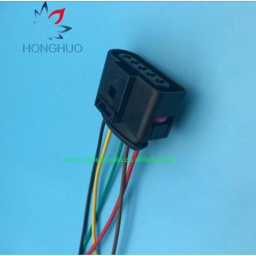 Free shipping 6N0973705 6N0 973 705 5 Pin 1.5mm VAG Air Flow Meter Wire Connector Wire Harness with 15cm and 18AWG wire