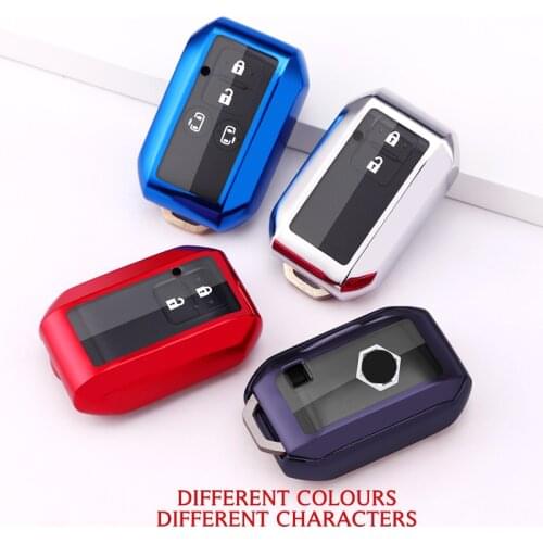 TPU Car Key Cover Case for Suzuki New Swift 2017 2019 2020 Wagon R Monopoly Type 3c 2 Button Remote Keyless Holder Protection