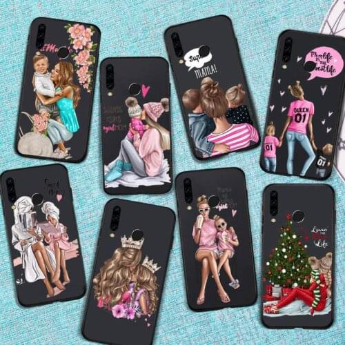 Cute Baby Super Girl mom Love Phone Case For Huawei Honor view 7a5.45inch 7c5.7inch 8x 8a 8c 9 9x 10 20 10i 20i lite pro