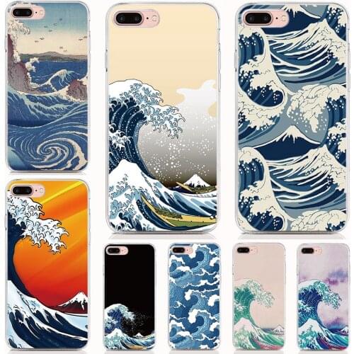 For Google Pixel 4 4XL 3A XL 2 3 2XL 3XL Soft Tpu Silicone Case Print Great Wave Cover Coque Shell Phone Cases