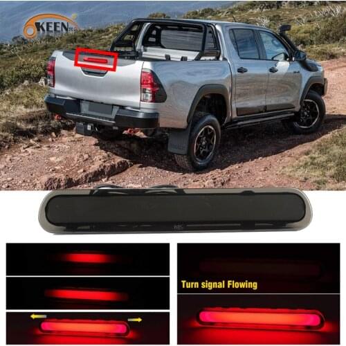 For Toyota Hilux Revo Vigo 2015 2016 2017 2018 2019 Led Rear Bumper Reflector Light Brake Fog Lamp Auto Bulb 1Pcs