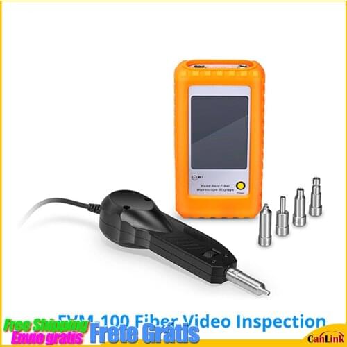 FVM-100 Fiber Optic MicroScope Connector Fiber Optic Connector Inspection Video optical fiber Inspection Probe Display