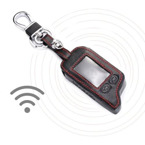 For Tomahawk TW9010 TW9030 Leather Cover Case for Alarm LCD Remote