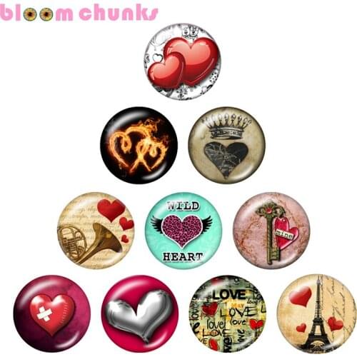 LOVE 10pcs mixed 12mm/18mm/20mm/25mm Round photo glass cabochon demo flat back Making findings S4017