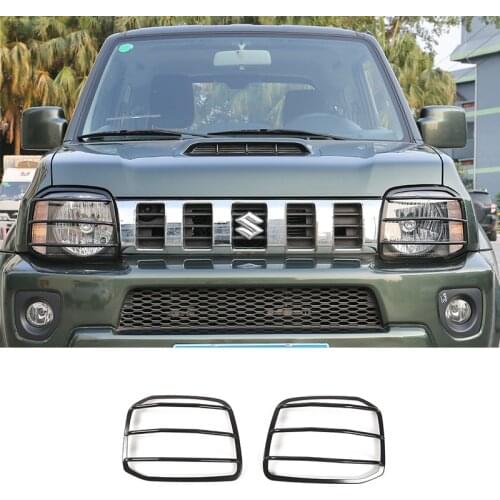 Metal Car Lamp Hoods for Suzuki jimny 2007+ Headlight Head Light Lamp Cover Stickers for Suzuki jimny Car Accessories