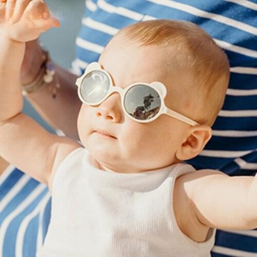 Cute Round Sunglasses for Kids Children Cartoons Frame Sunglasses Retro Eyewear Children Designer Sun Glasses