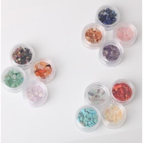 3D Nail Art Glitter Set Irregular Nail things Tourmaline gem Slices DIY nail art decoration glitter Sequins Manicure Accessories