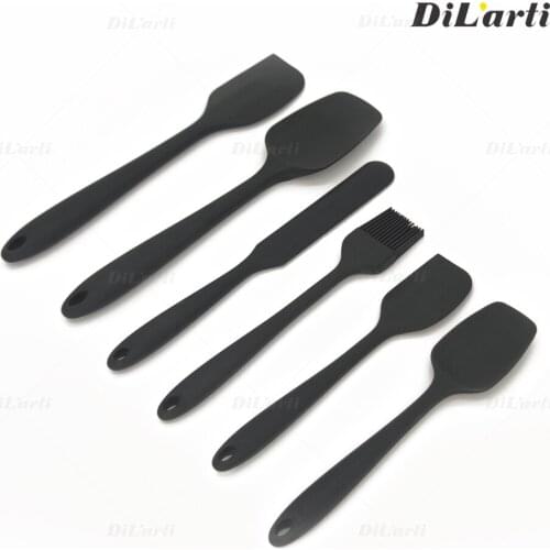 6 pic Baking Silicone Cake Tools Set Butter Pastry Spatula Scraper Turner Brush Non-Stick Heat-Resistant Mixing Kitchen Utensils