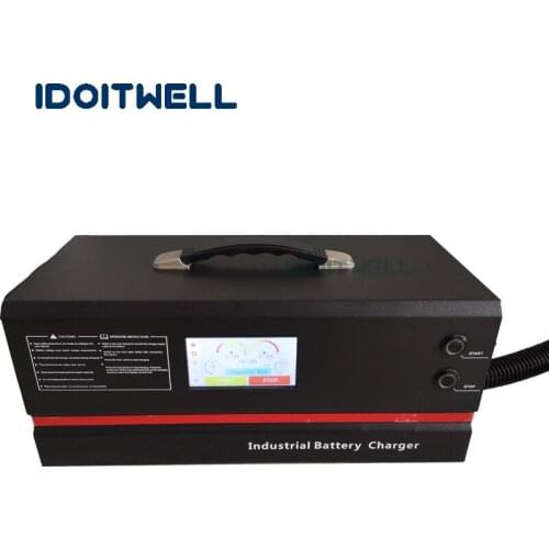 Newest LCD touch screen 72V battery charger 72V 30A smart can bus control GEL lifepo4 lithium lipo adjustable batteries charger