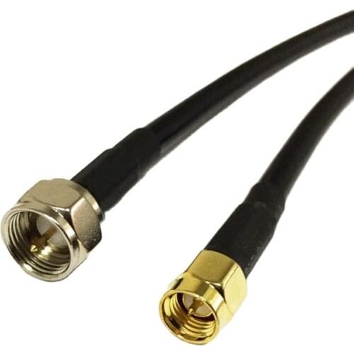 New SMA Male Plug To F Male RG58 Cable Pigtail Adapter 50CM/100CM