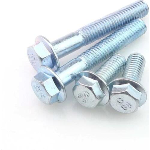 Galvanized Hexagonal Flange Screws With Screws M6*10mm-M6*50mm GB5787