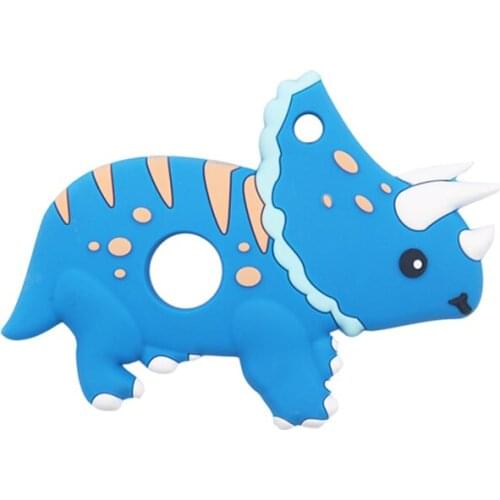 1pc Dinosaur Chewable Food Grade Baby Teether BPA Free Soft Silicone Teeth Care Toys For Infant Relief Teether Pain Kids Product