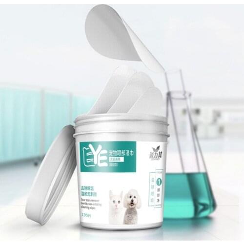 Dog Cat Tears Makeup Remover Pet Eye Cleaning Wipes Paper Towel Non-irritating Beauty Wipes Pet Cleaning Supplies
