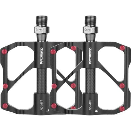 Ultralight Bicycle Pedals MTB Mountain Road Bike Flat Pedals Quick Release Anti-slip Carbon Fiber Core Tube 3 Bearings Pedals