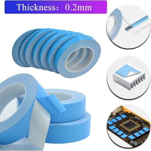 Dropship 25m/Roll Thermal Conductive Adhesive Tape 3-20mm Width Transfer Double Side Tape For Chip PCB LED Strip Heatsink