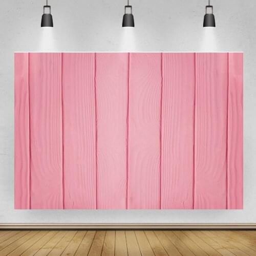 Pink Wide Thick Wood Board Plank Photography Backdrops Newborn Baby Shower Vinyl Photographic Backgrounds Photophone Shoot