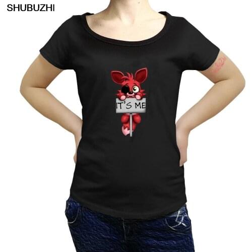 New arrived summer hot sale o-neck t-shirt FNAF Plush Foxy cotton women tshirt luxury brand fahsion tee shirt big size sbz331