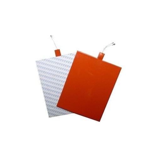 100*150mm 24v 65W silicone rubber heated pad with 3M adhesive