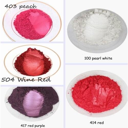 100g mix 5 packs Healthy Natural Mica Powder,raw of eye shadow makeup,DIY soap,paint pigment,lipstick,glitter,nail art design