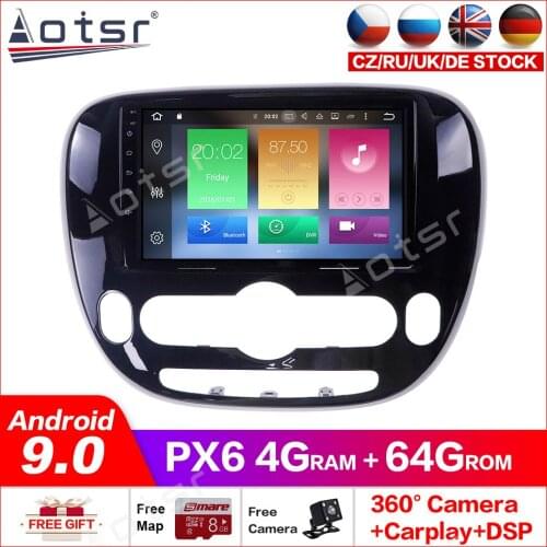 Android10.0 4G+64GB cargps DSP Carplay IPS Screen For KIA SOUL 2 2013-2019 Car GPS Navigation Radio DVD Player Multimedia radio