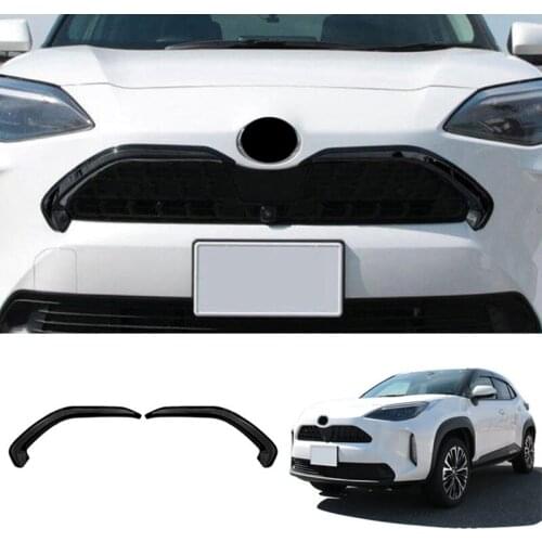 Car Front Center Grille Hood Trim Strip Middle Grille Trim Strip Car Accessories for Toyota Yaris Cross 2021