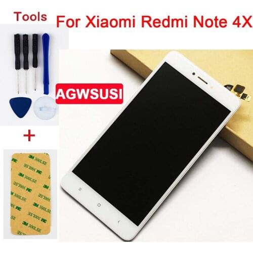 For Xiaomi Redmi Note 4X Qualcomm Snapdragon 625 32GB Touch Screen Digitizer Sensor + LCD Display Assembly Note 4 Global Version