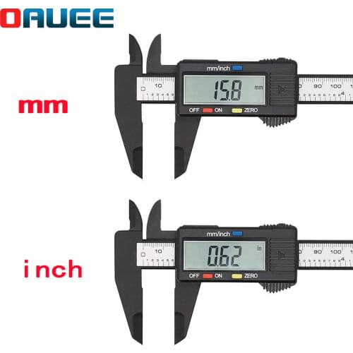 150mm 100mm Electronic Digital Caliper 6 Inch Carbon Fiber Vernier Caliper Gauge Micrometer Measuring Tool Digital Ruler