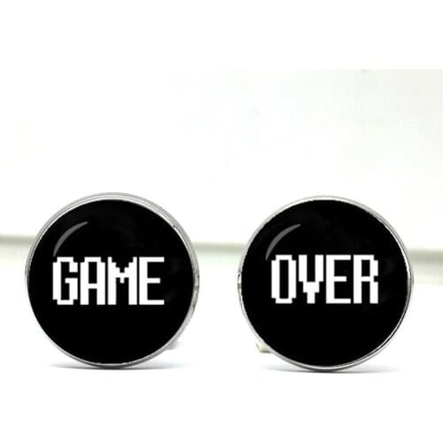 Game End Cufflinks Apparel Shirts Cufflinks Links Gift Accessories Mens and Womens Charm