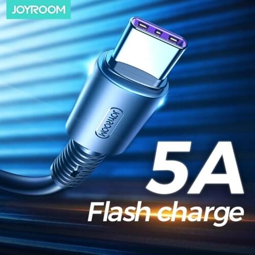 JOYROOM 5A 1m USB Type C Cable Fast Charging Mobile Phone Android Charger Type-C Data Cord For Huawei P40 Mate 30 Xiaomi Redmi