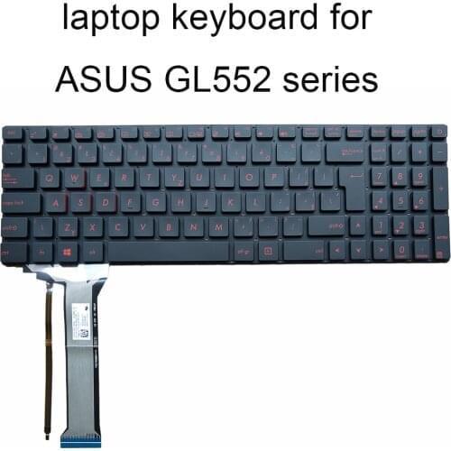 Backlit keyboard for ASUS ROG GL552 GL552JX GL552V VW VX CZ Czech CS SK Slovakia blue red big keycap 9Z.N8BBU.S0C 0KNB0-662GSK00