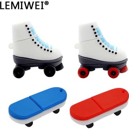 Reboto pendrive cartoon skateboard ice skates usb flash drives 4g 8gb 16gb 32gb 64gb pen drive memoria usb flash drive usb stick