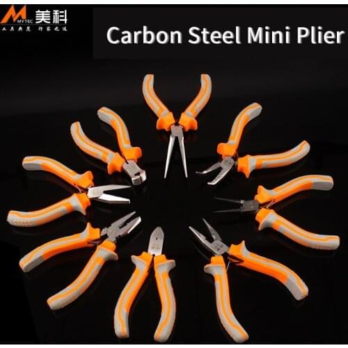 5 Inch/6 Inch Mini Plier Professional HIgh Carbon Steel Point/Flat/Diagonal Nose Plier Jewellery Woodworking Craft Tool