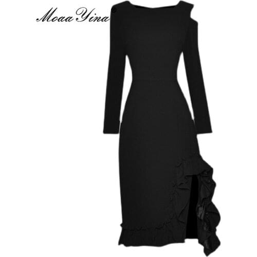 Модные платья-футляры MoaaYina China At AliExpress