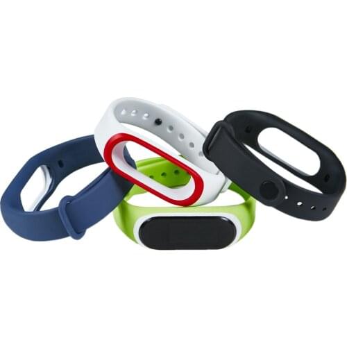 Fashion Double Color Sports Silicone Strap Wristband Bracelet for Xiaomi Hey+ Fitness Tracker Strap Bracelet Miband Wristbands