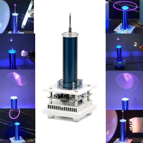Music Tesla Coil Arc Plasma Loudspeaker Wireless Transmission Experiment Desktop Toy Model YS17