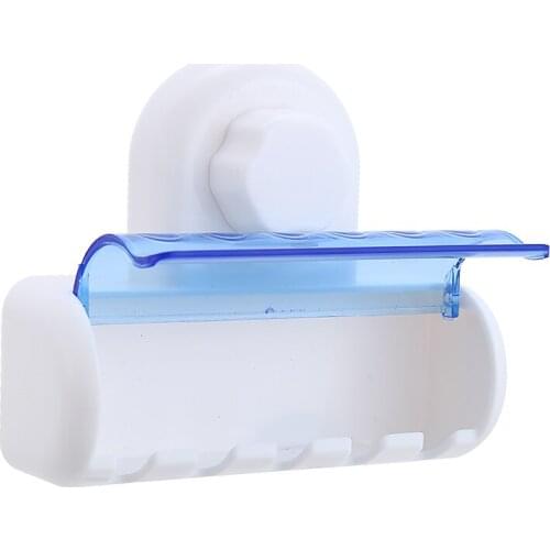 Toothbrush Holder Wall Mount Toothbrush Rack Stand Hooks Suction Cup Tooth Brush Holder Household Tool Bathroom Supplies
