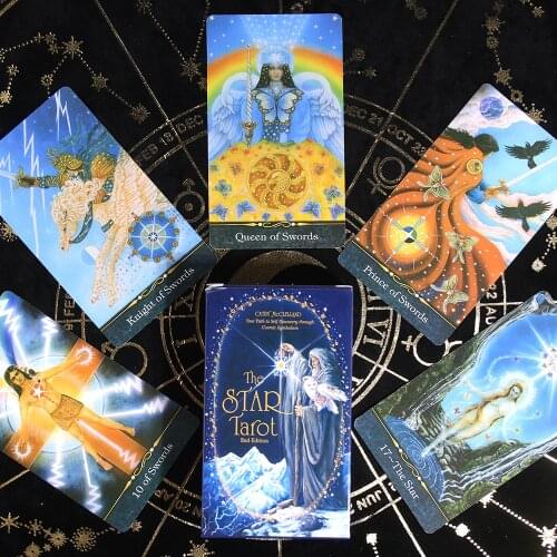 The Star Tarot Your Deck Divination Oracle Card Game Board Game 78 Card Gift with E-Guidebook Classic Tarot Cards for Beginners