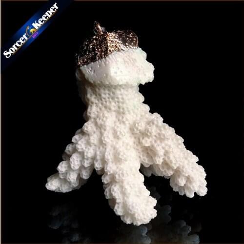 Natural Stone Raw White Coral Pendant Necklace Druzy Drusy Elestial Skeletal Cluster Specimen Fit Jewelry Making AA373