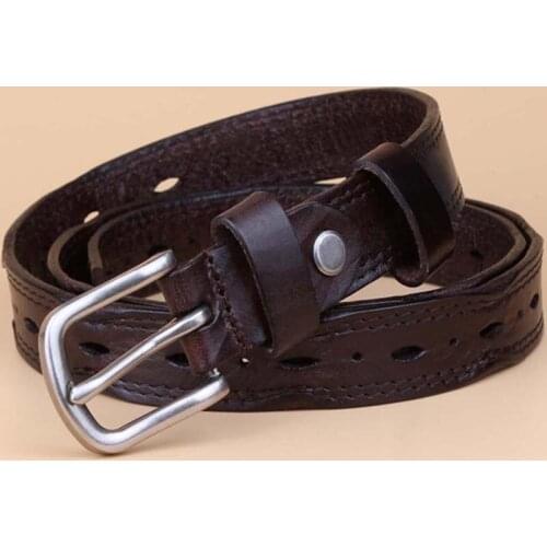 New Fashion Woman Genuine Leather Belt Female Cowskin Belts Ladies Girls Stylish Belt Buckles Luxury Adjustable Belt